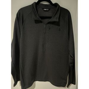 The North Face Jacket Men's XL 1/2 Zip Fleece Pullover Long Sleeve Grey‎